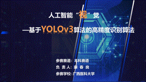 高精度识别——基于YOLOv3算法的人工智能“视”觉.pdf